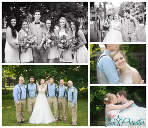 bride and groom formal shots