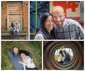 Metro Detroit Michigan downtown engagement session